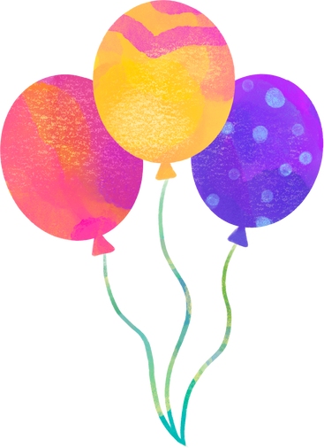 Watercolor Outer Space Birthday Balloons